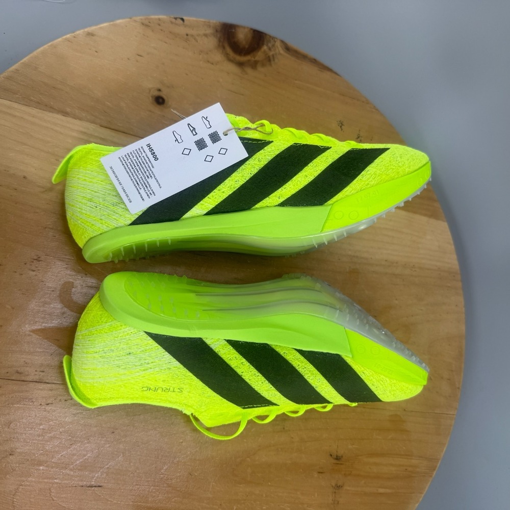 Mens 5.5 / Womens 6.5 - Adidas Adizero Prime SP 3 Strung Lucid Lemon Track Spike - Picture 6 of 9
